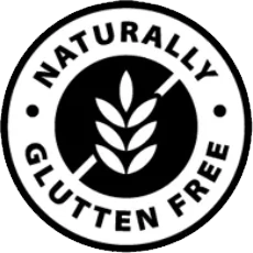 Naturally gluten-free badge for GlycoHarmony supplement.