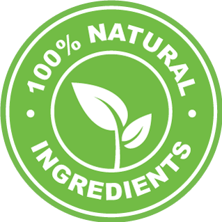 100 percent natural ingredients badge for GlycoHarmony formula.
